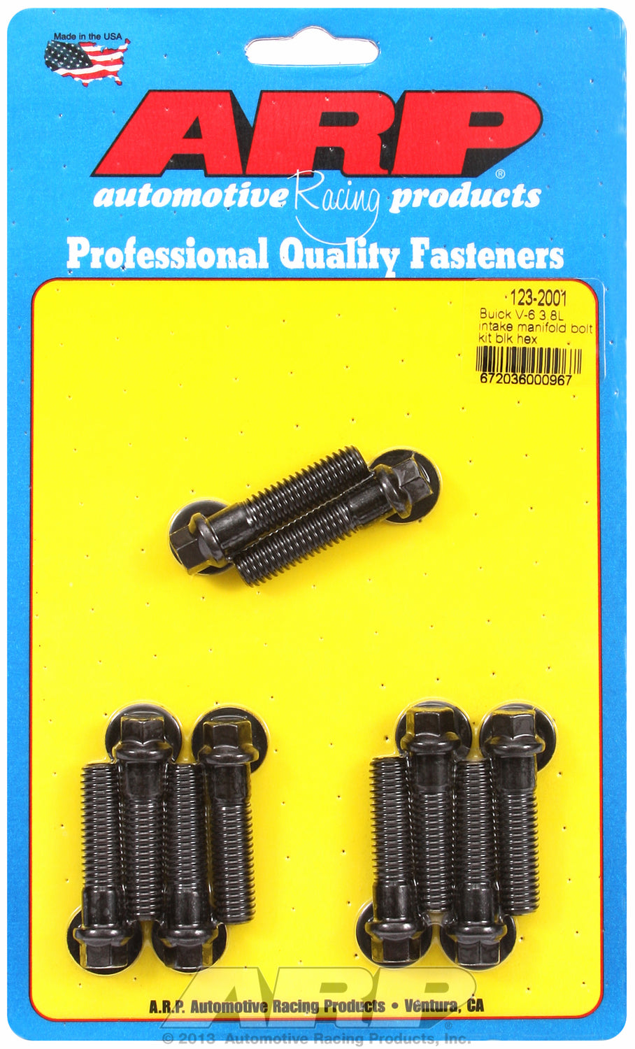 Hex Head Black Oxide Intake Manifold Bolts for Buick 3.8L V6