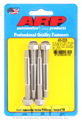 Universal 1.500˝ fan spacer, broached ARP Stainless / Polished - Hex Head 1/2in Wrenching