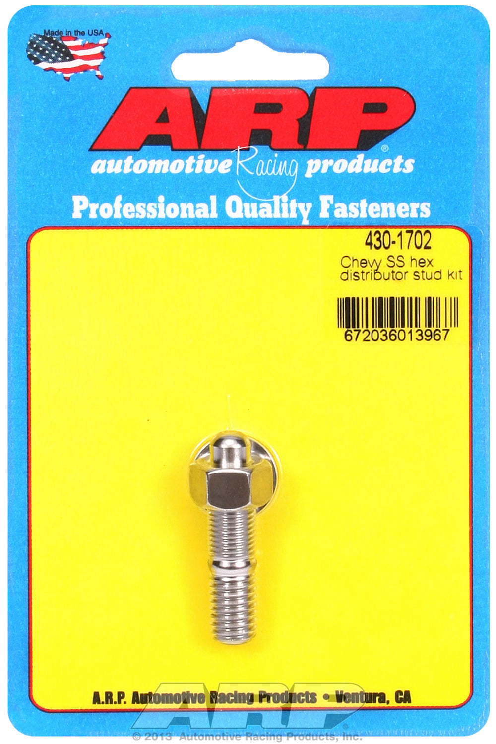 Distributor Stud Kit for Chevrolet Stainless - Hex Head