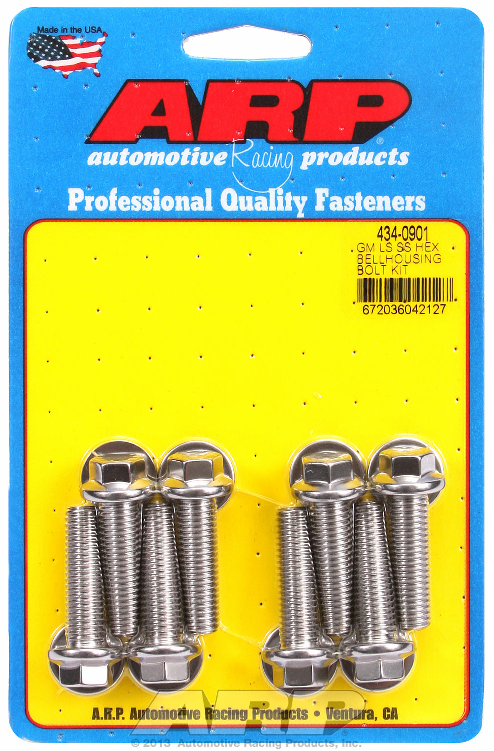 Bellhousing Bolt Kit for Chevrolet Gen III/LS Series small block Stainless Hex Head