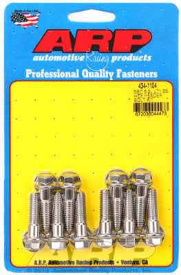 Header Bolt Kit For Chevrolet 3/8˝ wide header flange - 6.2L (LT1/LT4) Stainless Hex Head