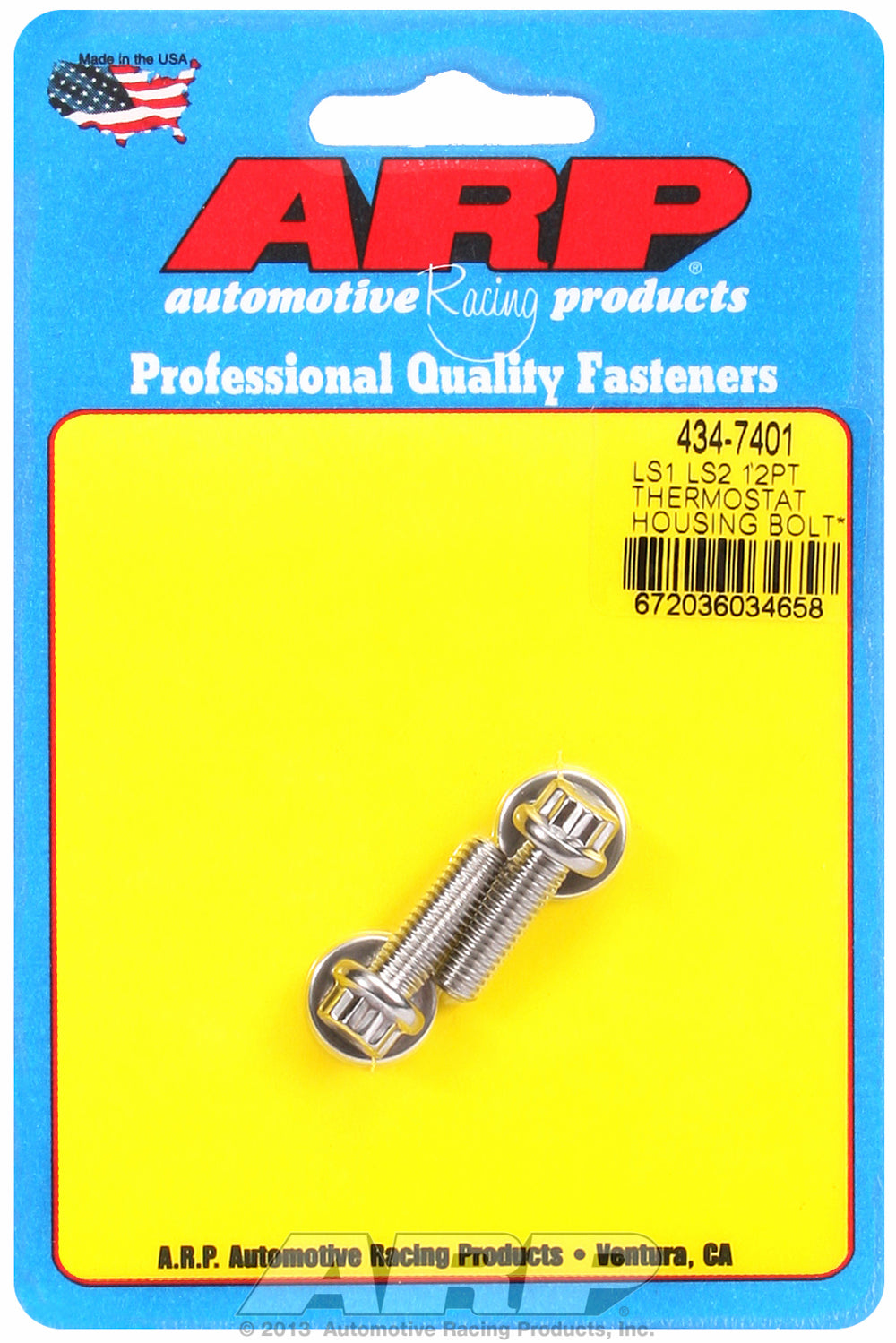 Thermostat Housing Bolt Kit for Chevrolet LS Series Stainless - 12-Pt Head