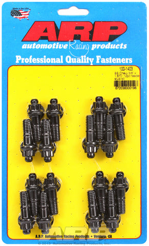 Header Stud Kit for Chevrolet 3/8˝ dia. stud Black Oxide 12-Pt Head