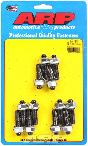 Header Stud Kit for Chevrolet 3/8˝ dia. stud Black Oxide Hex Head
