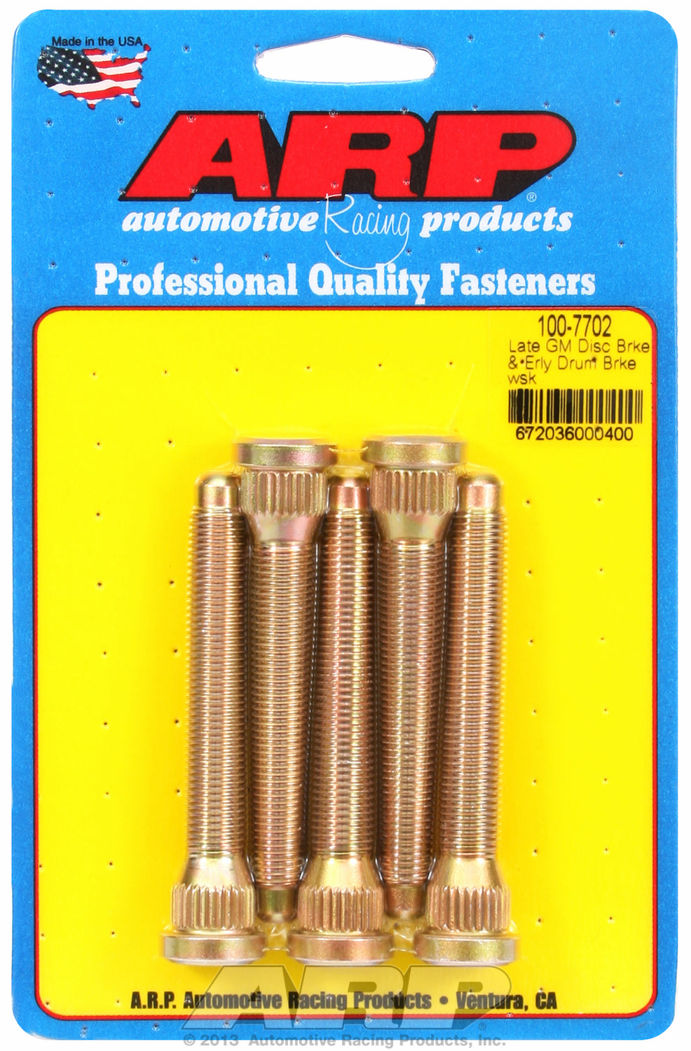 Wheel Stud Kit for Late GM Disk Brakes and Early Drum Brake