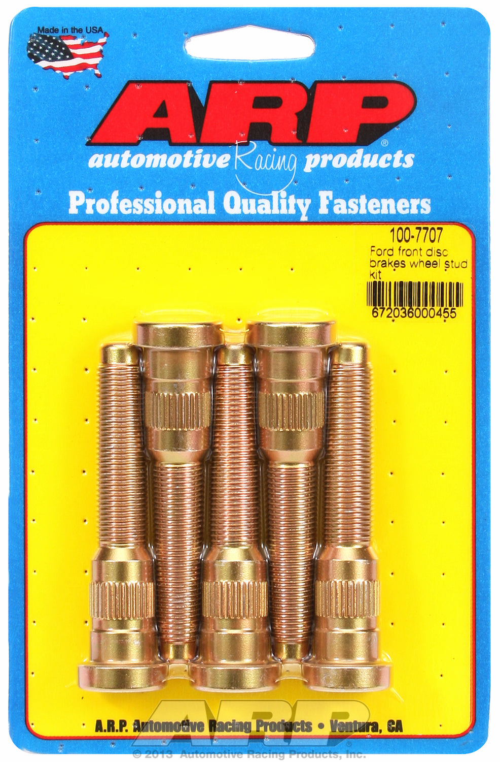 Wheel Stud Kit for Early Ford Front Disk Breaks