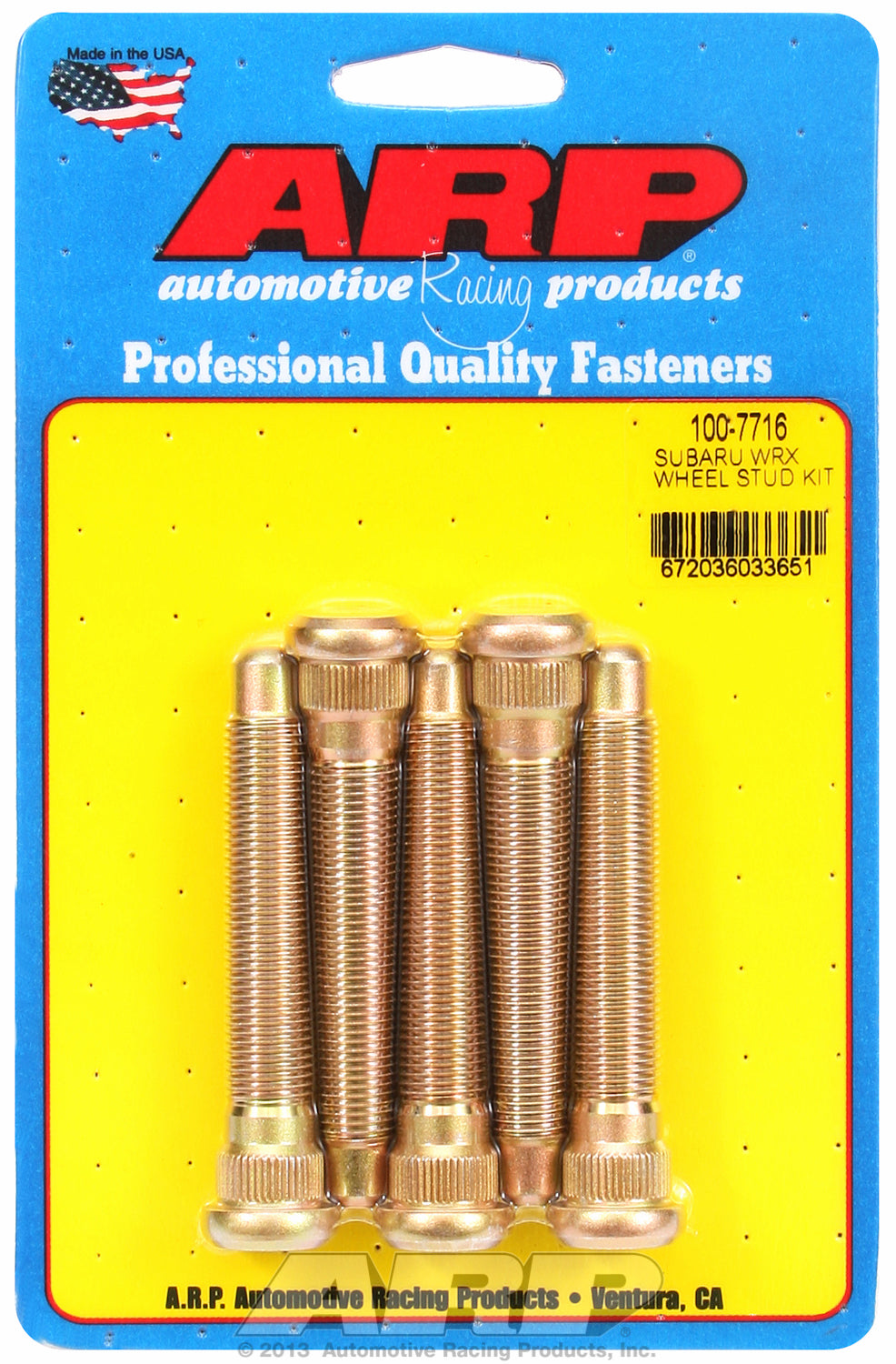 Wheel Stud Kit for Subaru BRZ & WRX (extended length with nose)