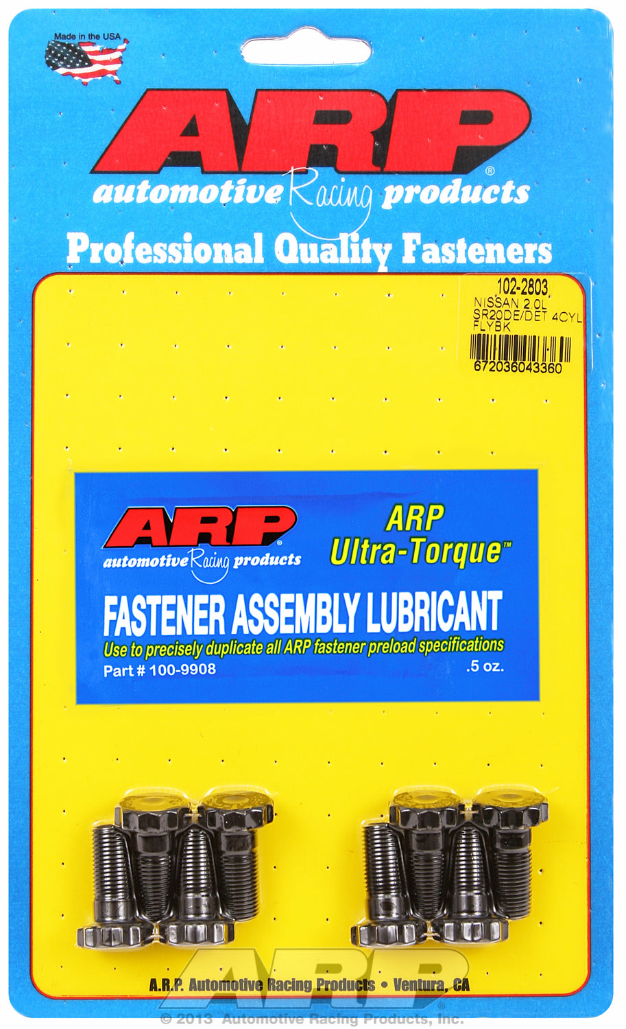ARP Flywheel Bolt Kit Nissan 2.0L SR20DE/DET ARP Flywheel Bolt Kit Nissan 2.0L SR20DE/DET