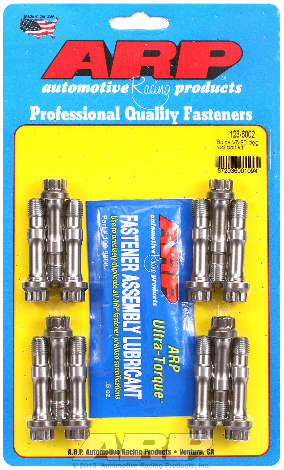 Pro Series ARP2000 Complete Rod Bolt Kit for Buick 90° V6 (cap screw type) 1.700˝ UHL, fits Grand Na