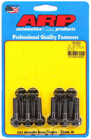 Hex Head Black Oxide Intake Manifold Bolts for Chevrolet Gen III/IV LS Series small block, valley co