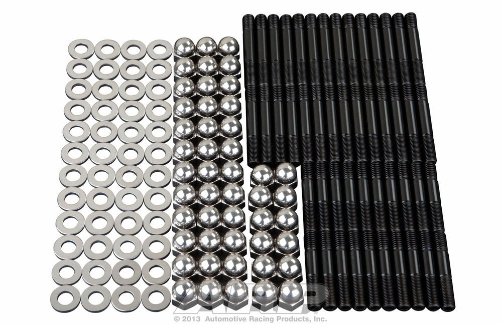 Cylinder Head Stud Kit for Ford 1938-48 (24 stud) V8 w/ Offenhauser heads - 8740 studs, polished ARP