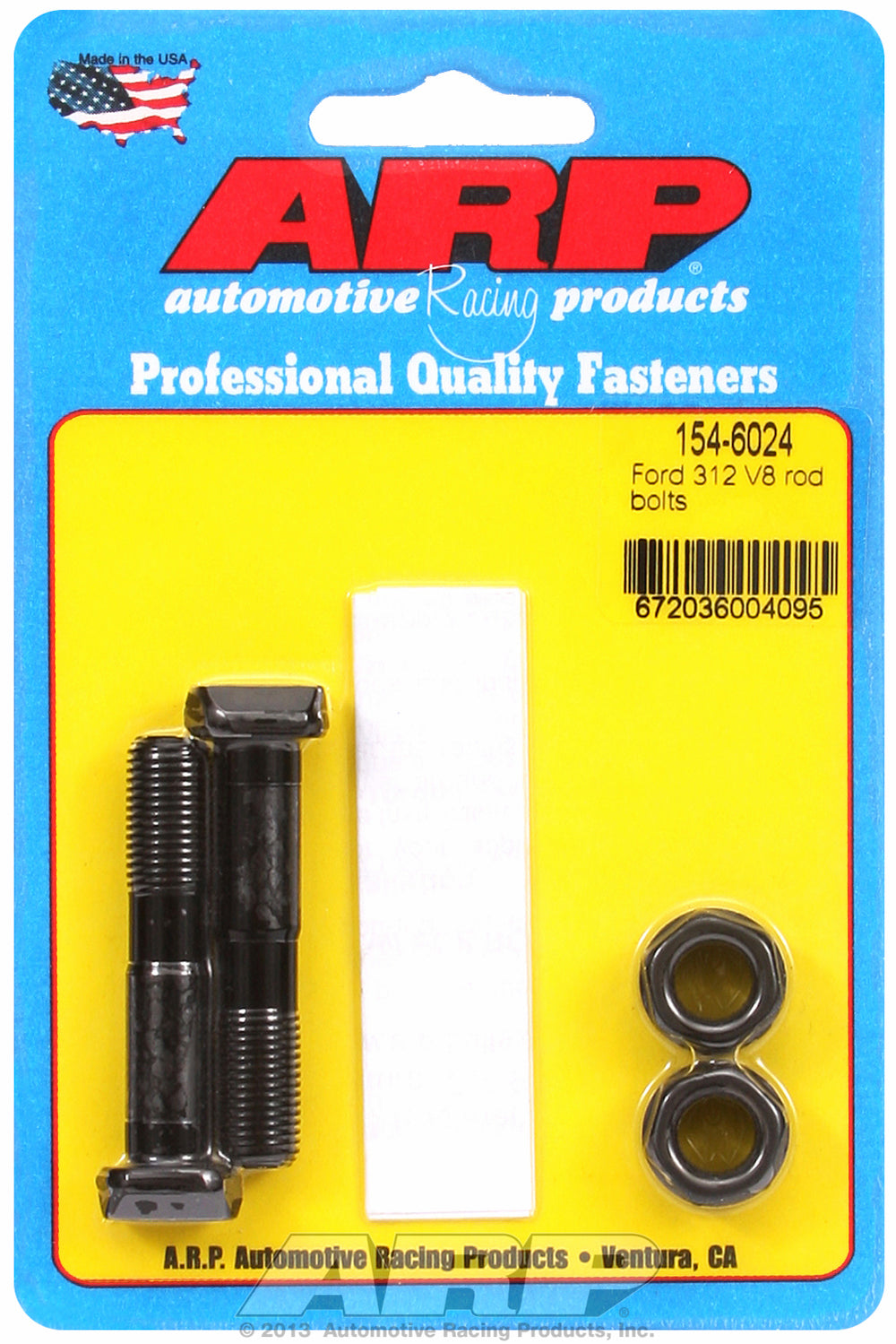 Hi-Perf 8740 (2-pc) Rod Bolt Kit for Ford 239-256-272-292 Y block (rod marked ECZ)