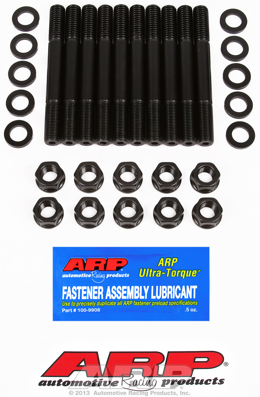 Main Stud Kit for Ford 390-428 cid FE series (hex nuts, 10 studs) modification to #5 cap required