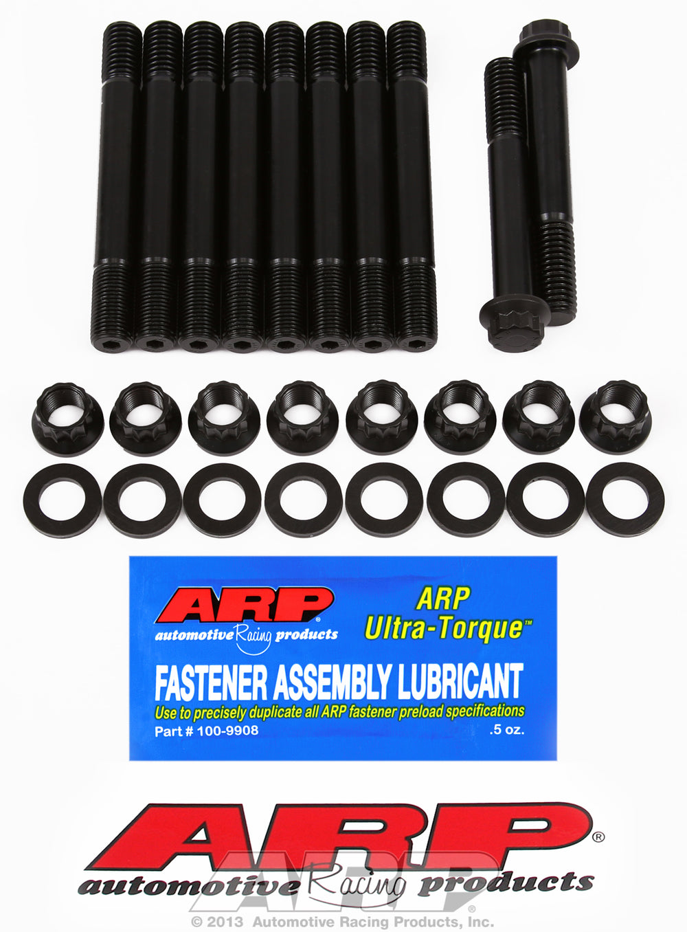Main Stud Kit for Ford 390-428 cid FE series (12 pt nuts, 8 studs & 2 bolts for #5 cap) - no modific