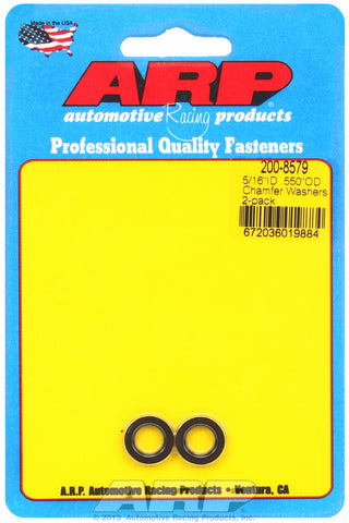 Black Oxide 2-PC Pack SAE Special Purpose Washers w/ Chamfer