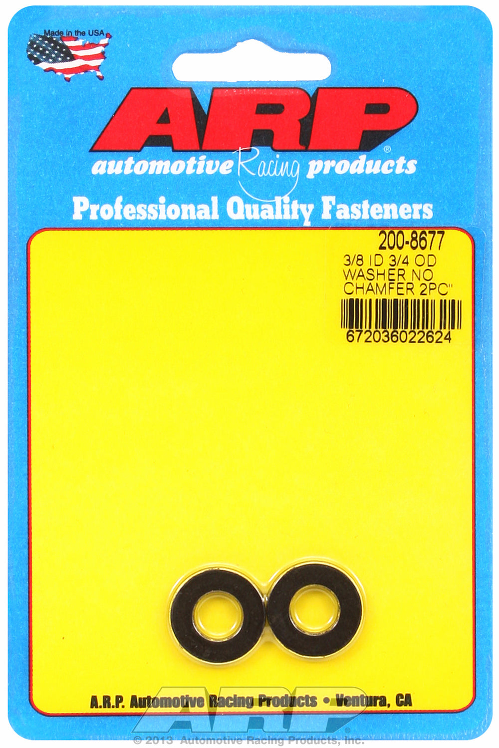 Black Oxide 2-PC PackSAE Special Purpose Washers