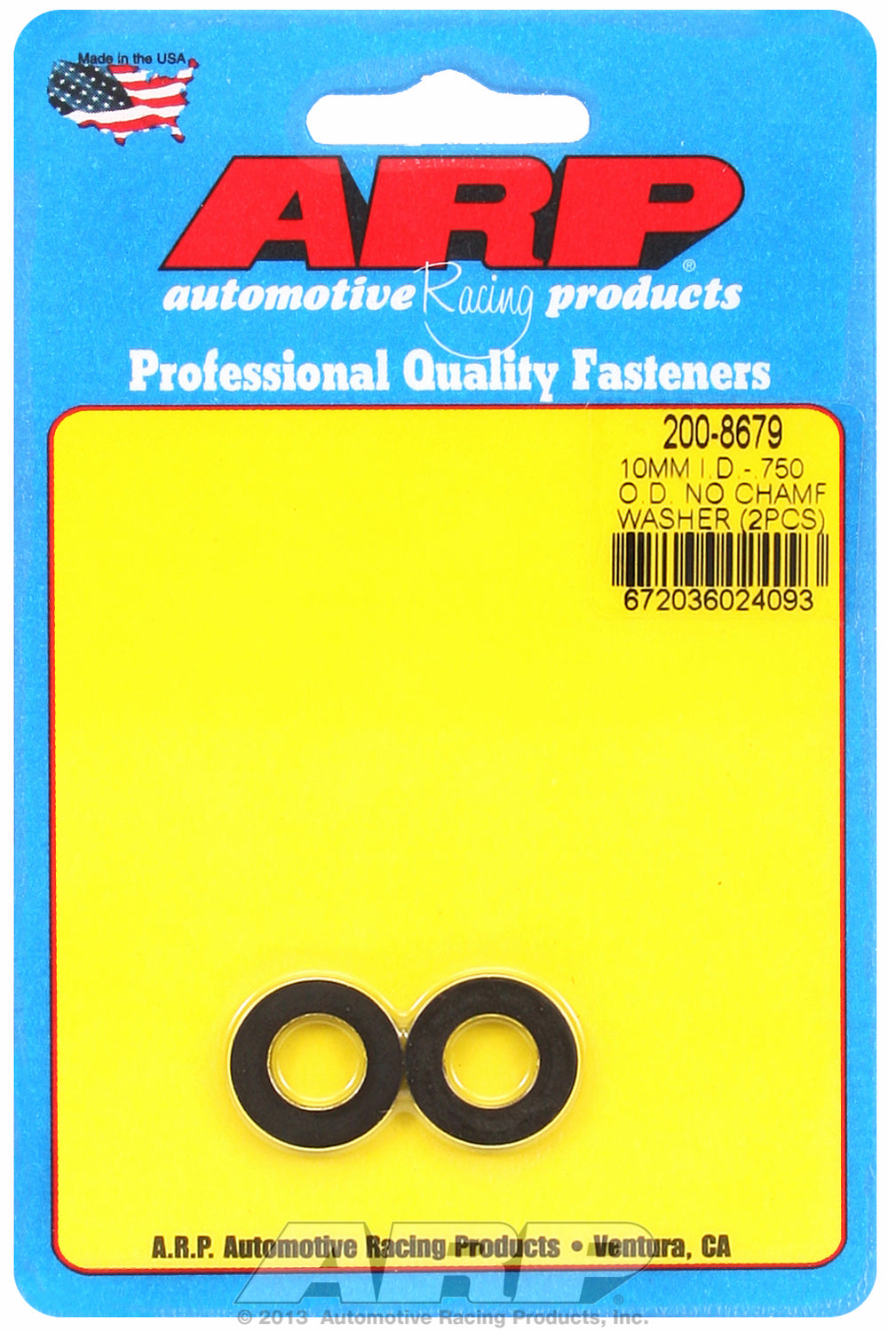 Black Oxide 2-PC Pack Metric Special Purpose Washers