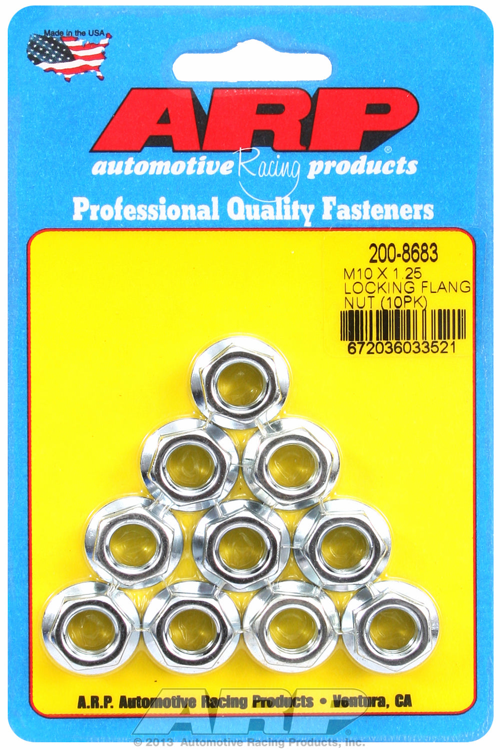 M10 x 1.25 10-Pc Pack Serrated Flange Nut