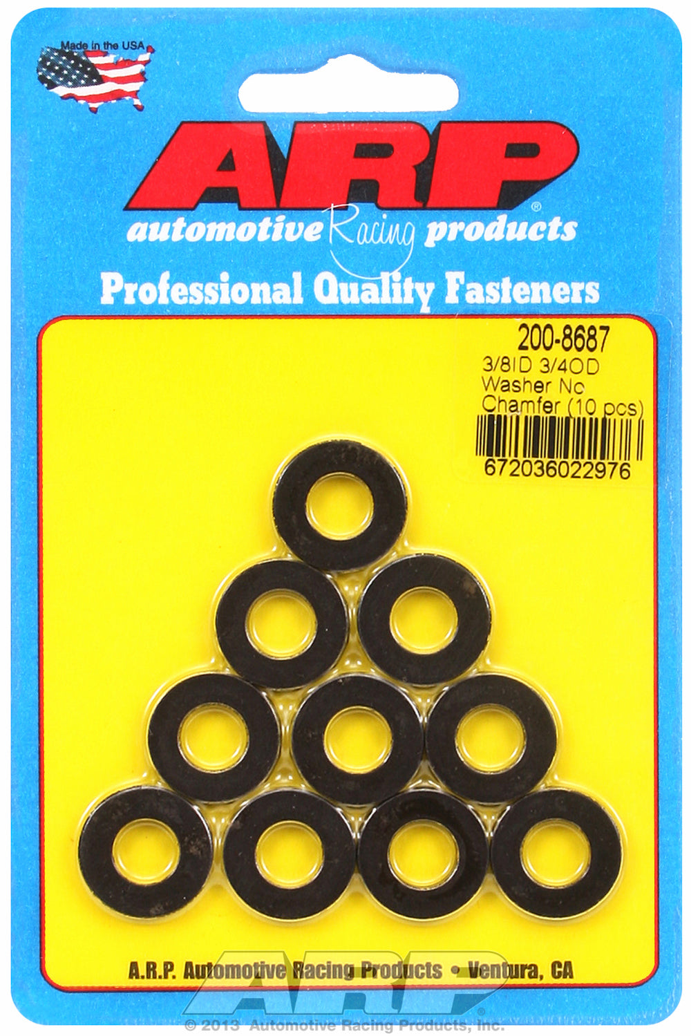 Black Oxide 10-PC PackSAE Special Purpose Washers