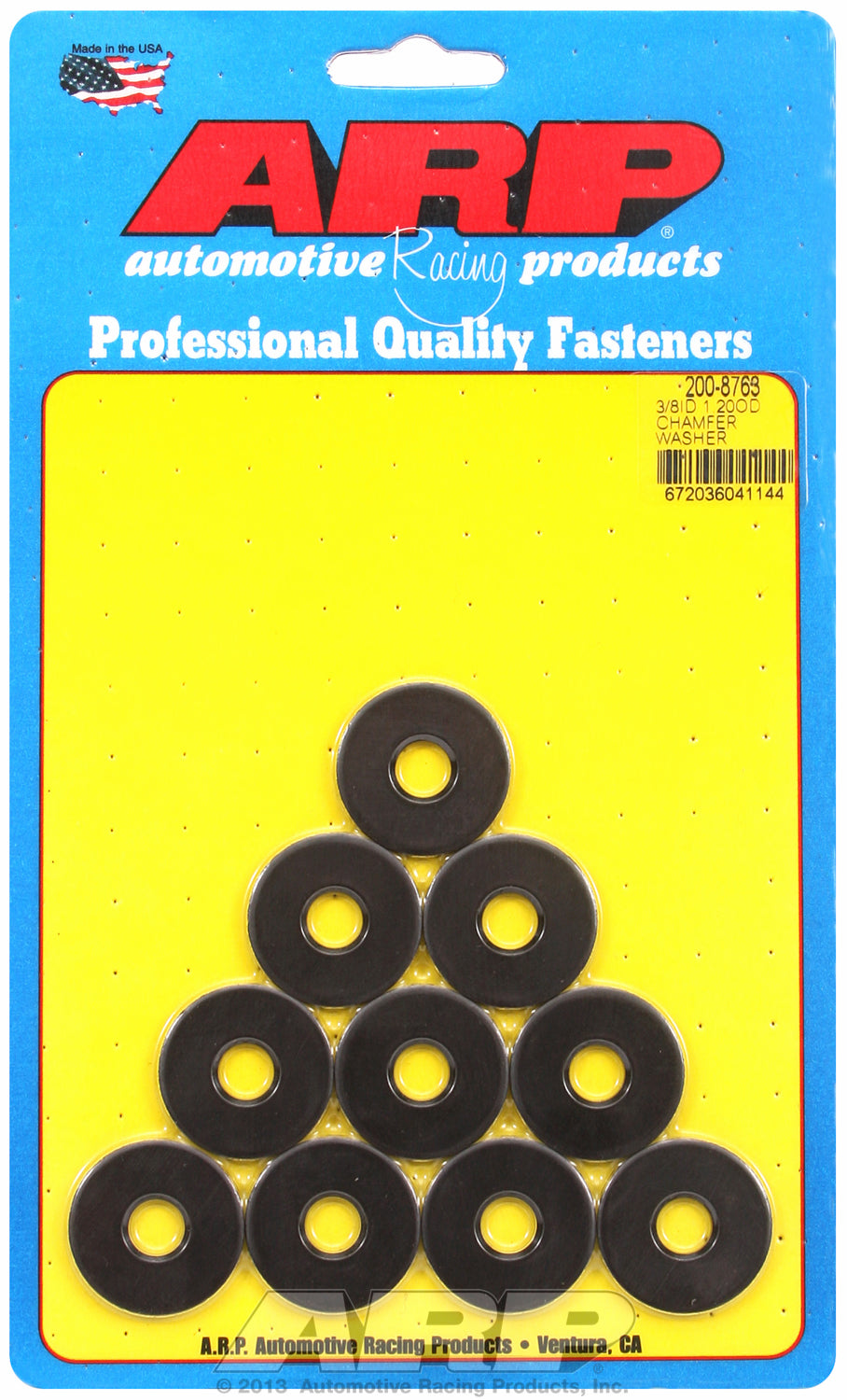 Black Oxide 10-PC PackSAE Special Purpose Washers w/ Chamfer