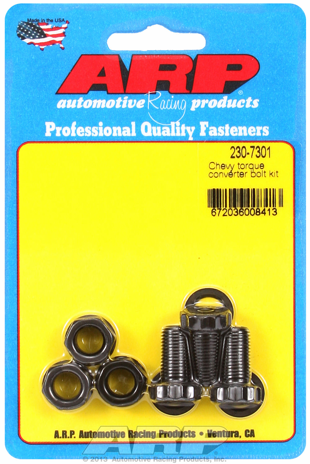 Pro Series Torque Converter Bolts for GM Powerglide, TH350 & TH400 w/ production converter