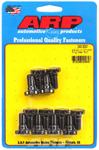 Ring Gear Bolt Kit for Chrysler 7-1/4˝ and 8-3/4˝ (1972 & earlier) .390 grip