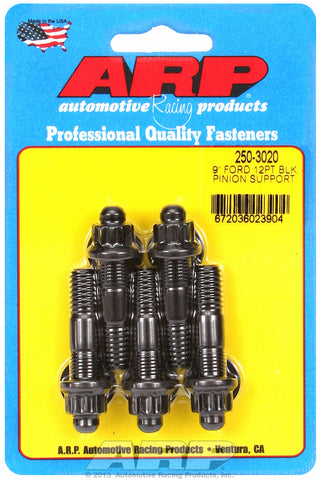 9˝ pinion support stud kit (12 pt, blk) for Ford 2 UHL 3/8-16, 3/8-24 Thread