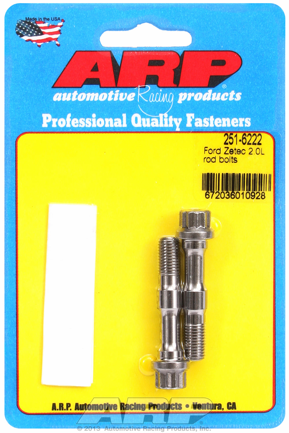 Pro Series ARP2000 2-pc Rod Bolt Kit for Ford 2.0L RS 2000 M8