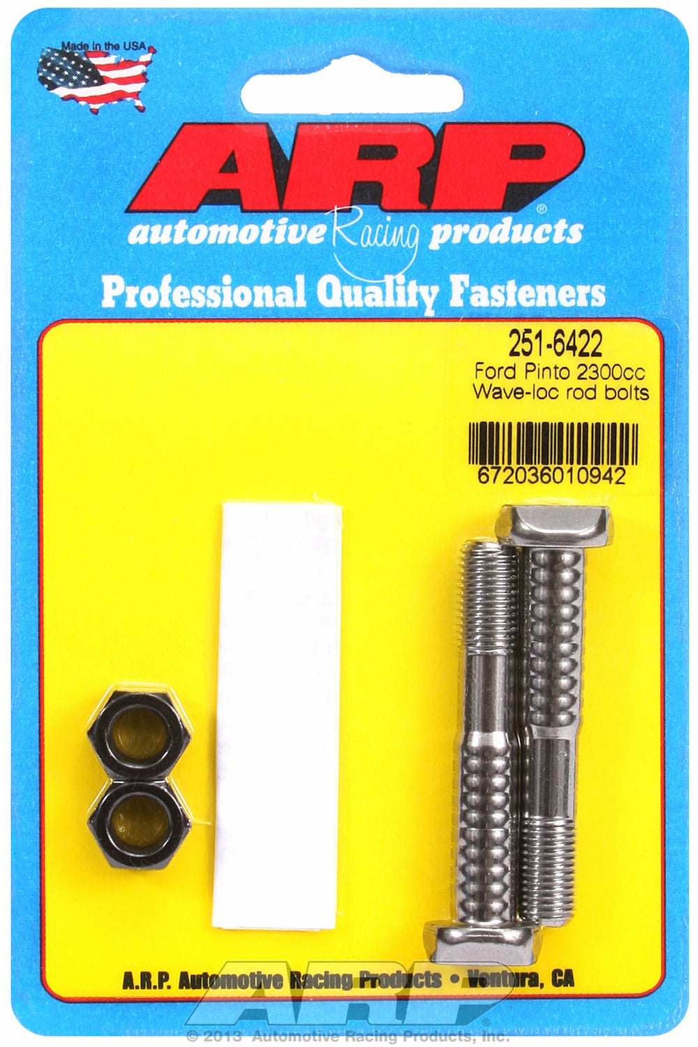 Pro Wave ARP2000 2-pc Rod Bolt Kit for Ford 2300cc Pinto