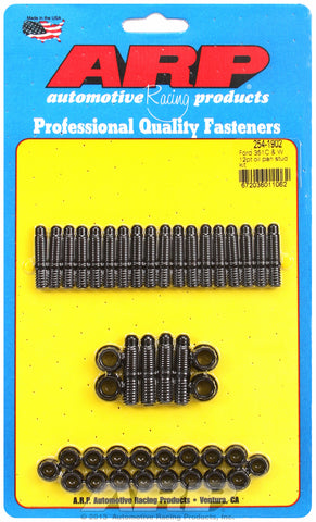 12-Pt Head Black Oxide Oil Pan Stud Kit for Ford 289-302-351C & 351W (early model)