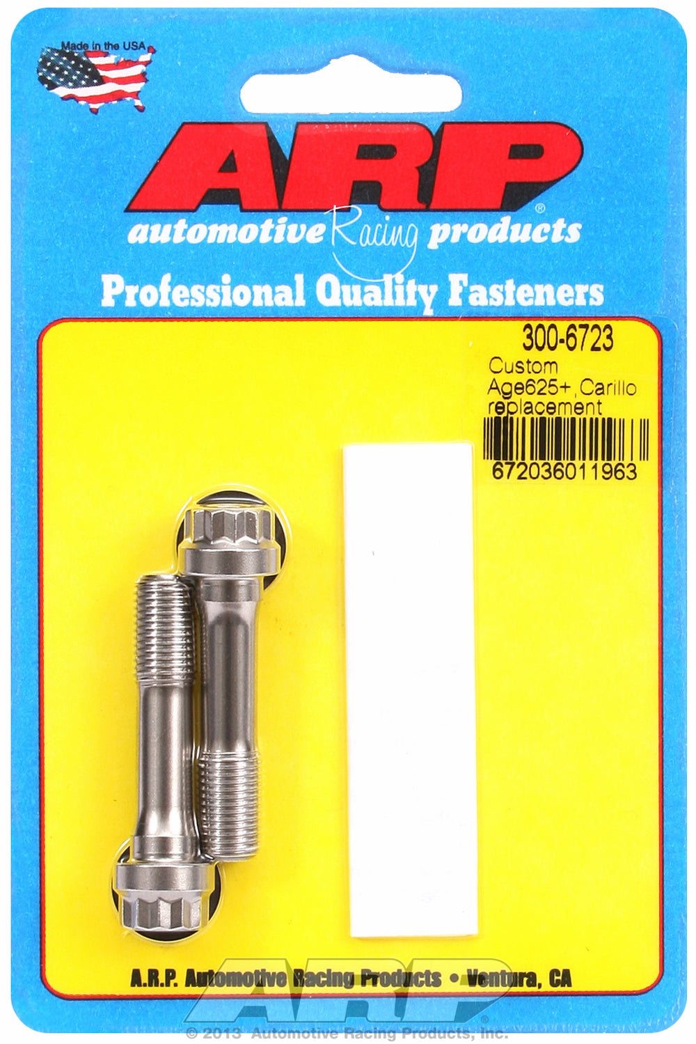 Custom Age 625+ General Replacement Rod Bolt Kit 2-pc