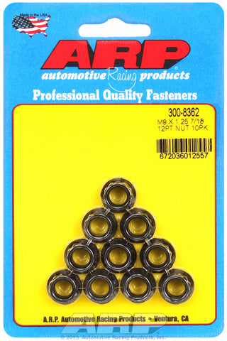 M9  8740 Black Oxide 12-pt Nut Kit