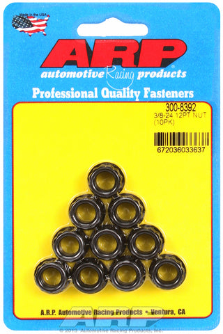 3/8in  8740 Black Oxide 12-pt Nut Kit