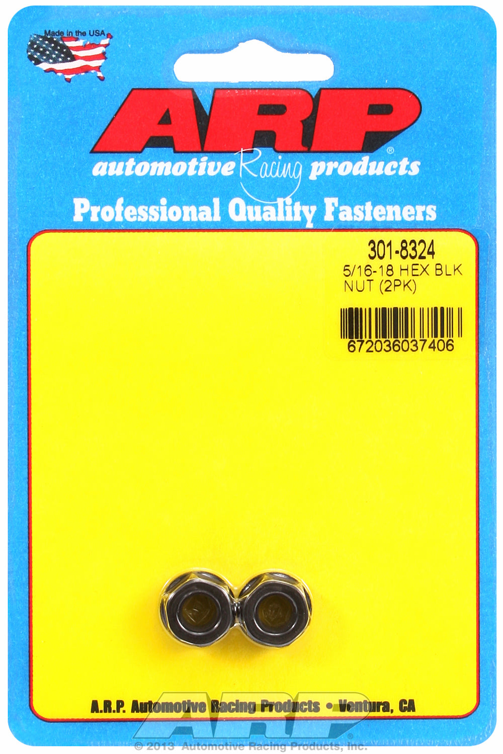 5/16-18 (2) 2-PC Pack Hex Nut
