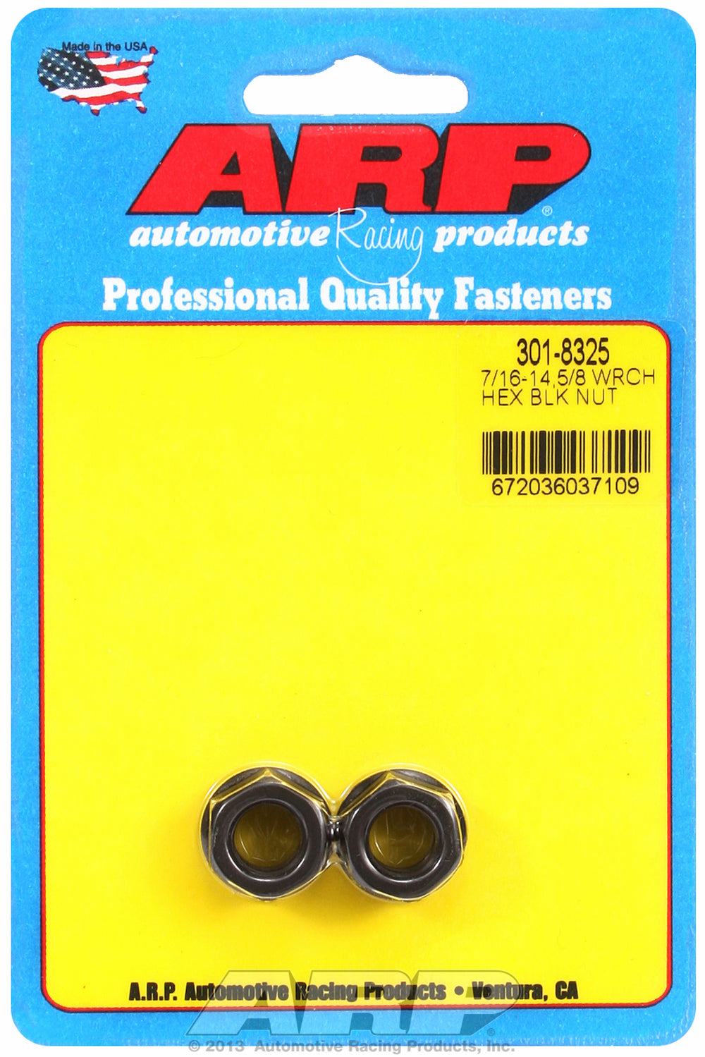 7/16-14 (2) 2-PC Pack Hex Nut