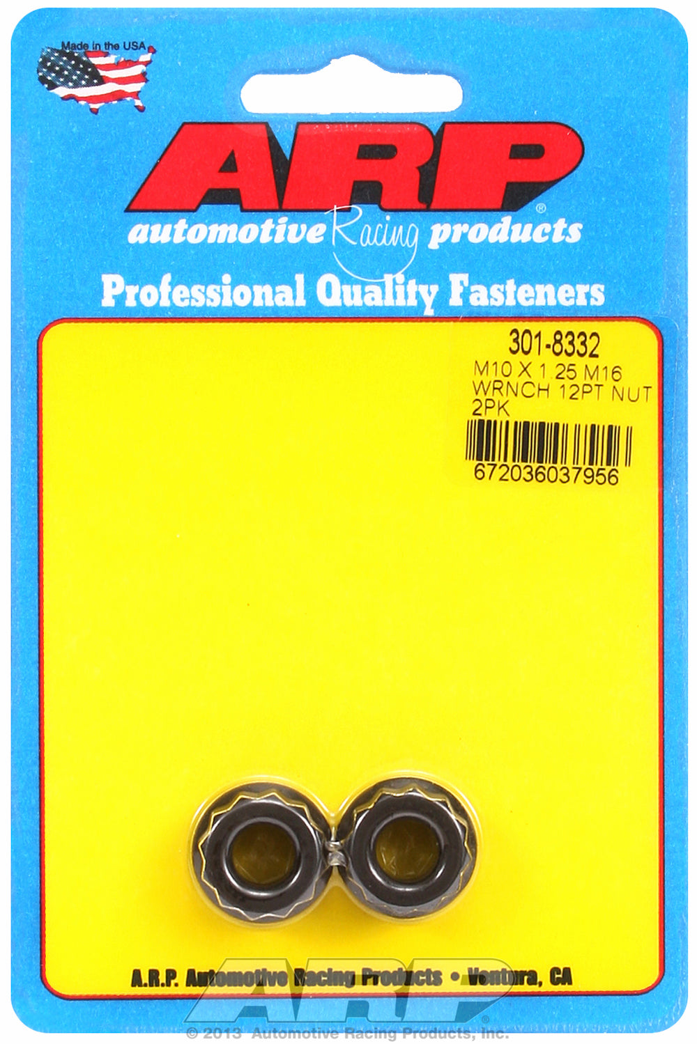 M10in  8740 Black Oxide 12-pt Nut Kit