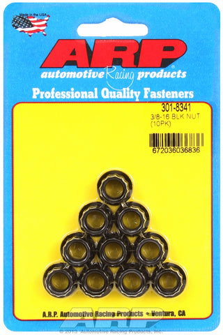 3/8in  8740 Black Oxide 12-pt Nut Kit