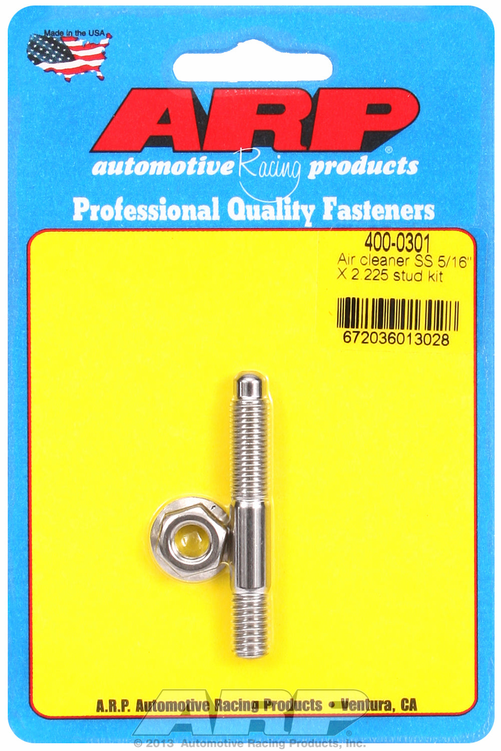 ARP S/S Carburetor Stud Kit 5/16 ARP S/S Carburetor Stud Kit 5/16