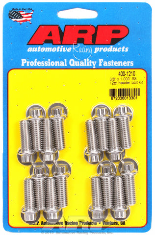 Header Bolt Kit For Universal Bolt kit, 5/16˝ wrench Stainless 12-Pt Head
