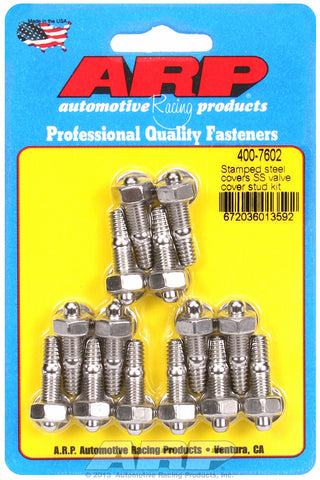 Valve Cover Stud Kit for Stamped Steel Stud kit Stainless - Hex Head