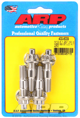 M10 X 1.25/1.50 X 55mm broached stud kit 4pcs
