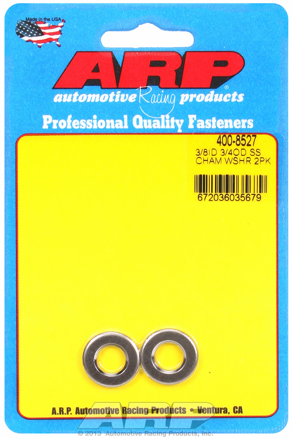 3/8ID 3/4OD SS washers