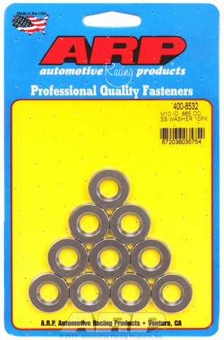 M10 ID .865 OD SS washers