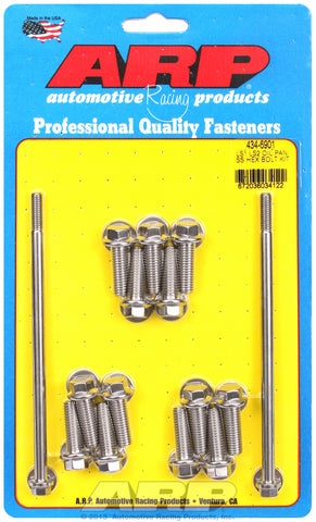 Hex Head Stainless Oil Pan Bolt Kit for Chevrolet Gen III/IV LS Series small block