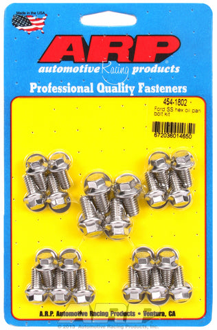 Hex Head Stainless Oil Pan Bolt Kit for Ford 289-302-351C & 351W (early model)