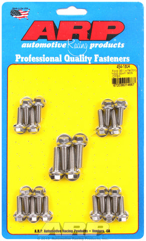 Hex Head Stainless Oil Pan Bolt Kit for Ford 302-351W (late model with side rails)