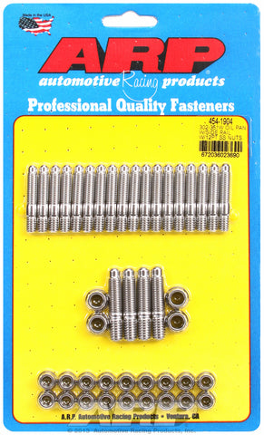 12-Pt Head Stainless Oil Pan Stud Kit for Ford 302-351W (late model with side rails)