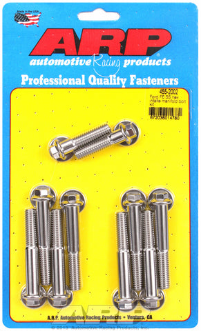 Hex Head Stainless Intake Manifold Bolts for Ford 390-428 cid FE Series