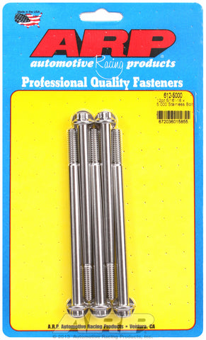 5/16-18 x 5.000 12pt SS bolts