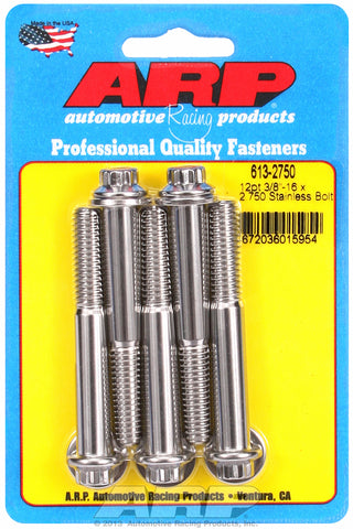 3/8-16 x 2.750 12pt SS bolts